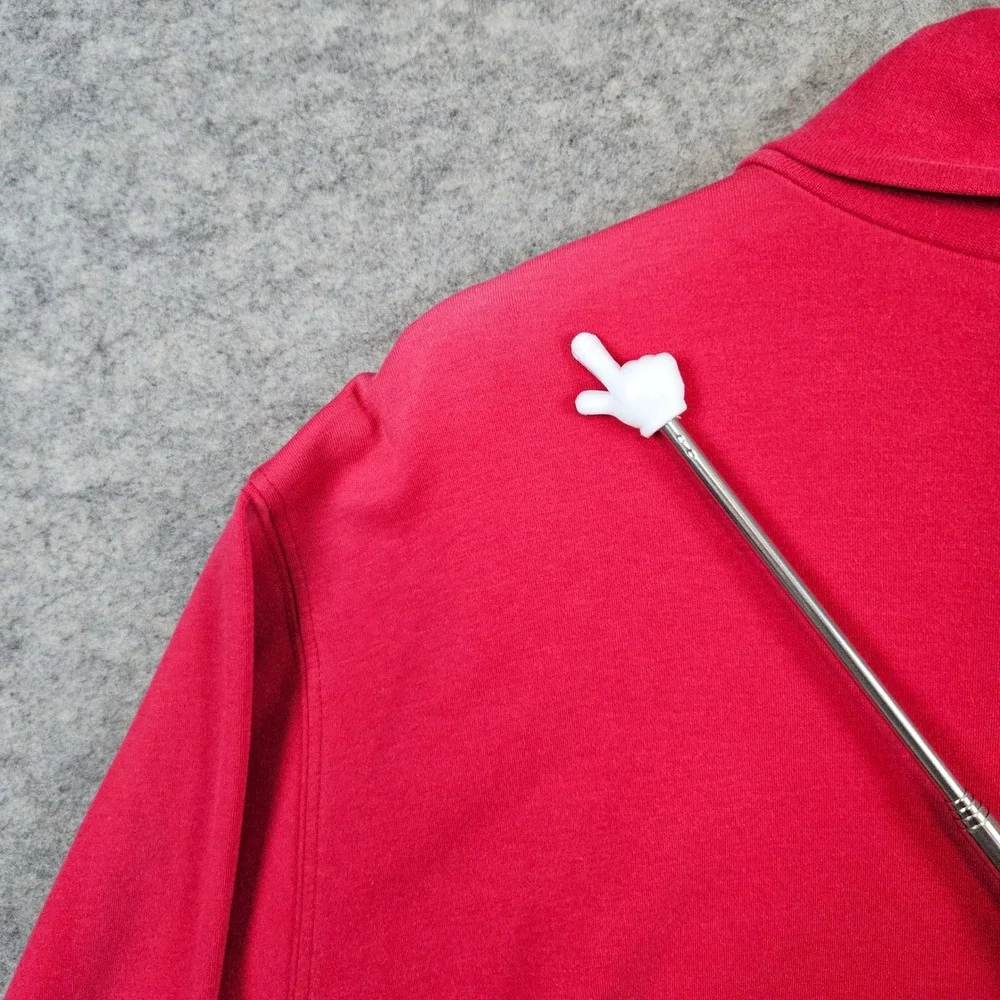 Lands End Men's Red Turtleneck Pullover Size XL/T 100%‎ Cotton Preppy FADING